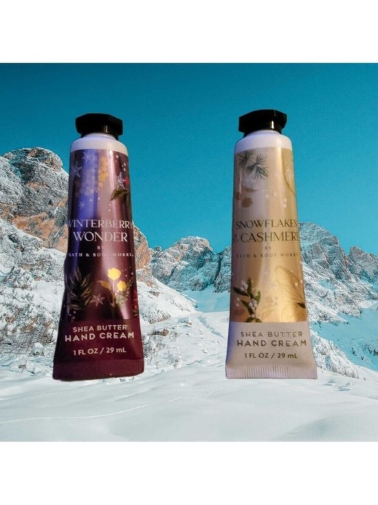 Bath & Body Works Other - BATH AND BODY WORKS HAND CREAM SET WINTERBERRY WONDER SNOWFLAKES CASHMERE